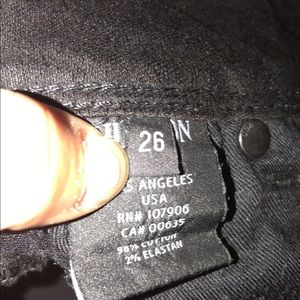 Black skinny Hudson jeans